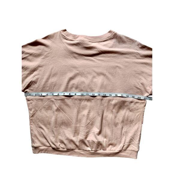 New Pink Victoria Secret crop top oversized jersey pink size XS - Picture 9 of 11